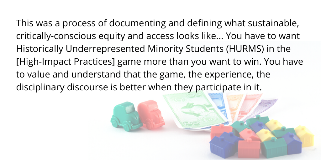 High Impact Practices and Historically Underrepresented Minority